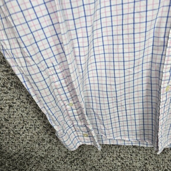 J Crew Shirt Mens Medium Pink Blue Button Down Long Sleeve Collared Casual - Picture 3 of 7